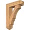 Ekena Millwork Balboa Arts and Crafts Smooth Bracket w/ Offset Brace, Western Red Cedar, 7 1/2"W x 28"D x 36"H BKT0806X28X36BOA03SWR - alternate 1